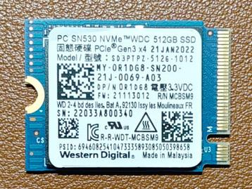 512Gb SSD Western Digital SN530 NVMe M.2 Type2230 Gen 3x4 beschikbaar voor biedingen
