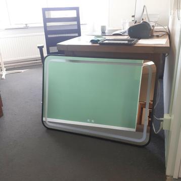 HOGE KORTING! Spiegel, Mat zwart, 100cm, Verlichting, nr139 beschikbaar voor biedingen
