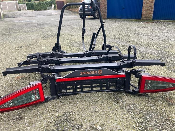 Spinder fietsendrager, Auto diversen, Fietsendragers, Zo goed als nieuw, Trekhaakdrager, 3 fietsen of meer, Brede banden, Elektrische fiets