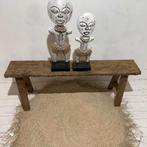 Rustiek houten bankje, Ophalen, Zo goed als nieuw, Hout