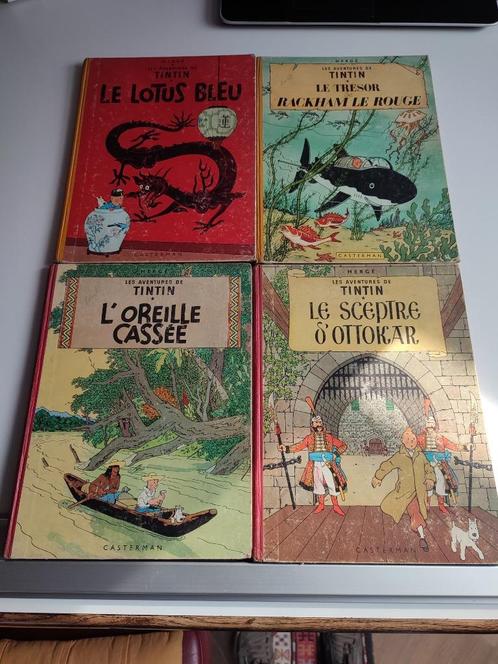 Anciennes BD TIntin, Boeken, Stripverhalen, Gelezen, Meerdere stripboeken, Ophalen of Verzenden