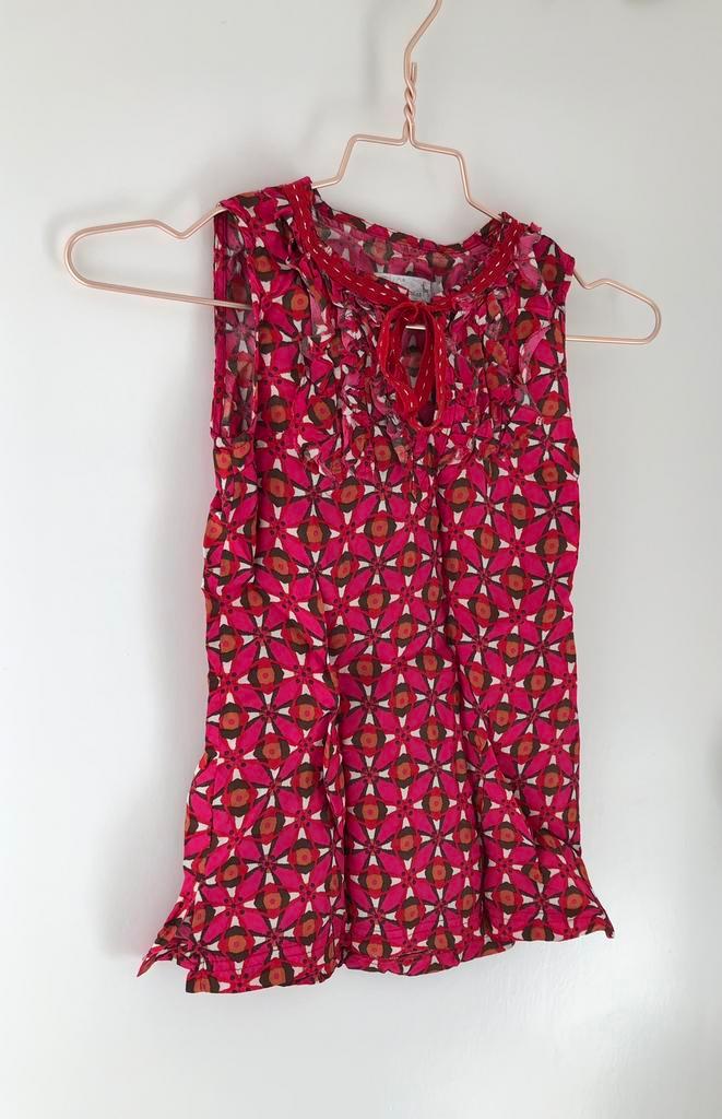 gebloemd topje CKS 8 j 128, Kinderen en Baby's, Kinderkleding | Maat 128, Gebruikt, Meisje, Overige typen, Ophalen of Verzenden
