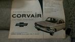 Chevrolet Corvair advertentie, Ophalen of Verzenden