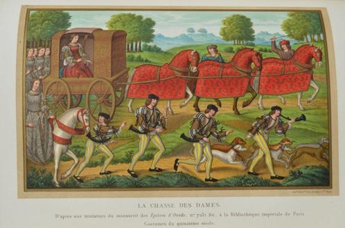 Moeurs usages costumes Moyen age et Renaissance 1871 izgst., Antiek en Kunst, Antiek | Boeken en Manuscripten, Ophalen of Verzenden