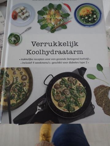 cadeau tip : kookboek Verrukkelijk koolhydratenarm ( nieuw ) beschikbaar voor biedingen