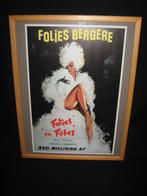Folies Bergere poster, Ophalen of Verzenden, Gebruikt
