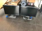 2 identieke monitors / beeldschermen / computerschermen, Comme neuf, VGA, Enlèvement ou Envoi