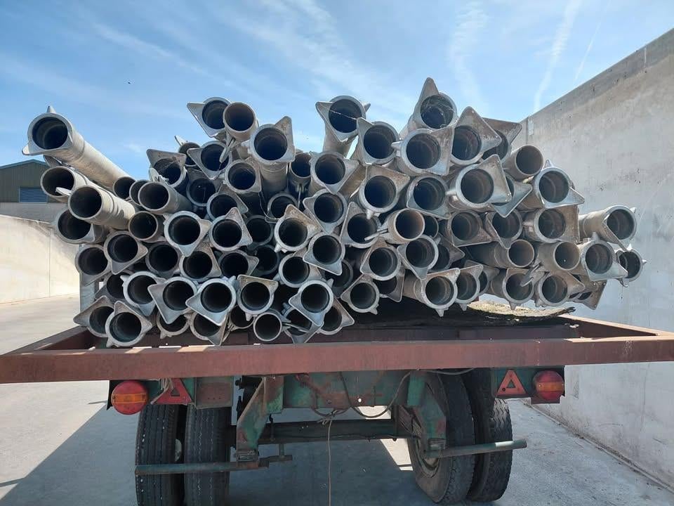 Beregeningsbuizen + pomp, Enlèvement