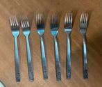 16 vintage vorken Shell roos, Huis en Inrichting, Keuken | Bestek, Ophalen of Verzenden, Zo goed als nieuw