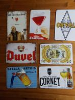 Metalen reclameborden bier, Ophalen of Verzenden, Zo goed als nieuw, Reclamebord, Plaat of Schild