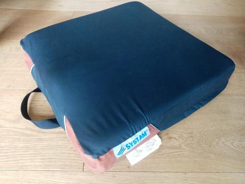 Kussen traagschuim/ geheugenschuim met PU-hoes, Huis en Inrichting, Woonaccessoires | Kussens, Gebruikt, Zwart, Vierkant, Ophalen