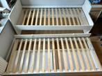 Eenpersoonsbed met schuif en opbergers: Släkt bed (ikea), Huis en Inrichting, Ophalen, Gebruikt, 90 cm, Eenpersoons