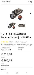 Airsoft Flashlight streamlight tlr-hl1, Hobby en Vrije tijd, Ophalen, Zo goed als nieuw