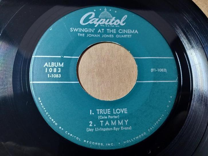 The Jonah Jones Quartet ‎– Swingin' AT The Cinema - Ep, Cd's en Dvd's, Vinyl Singles, Zo goed als nieuw, EP, Jazz en Blues, 7 inch