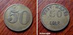 Duitse waardejeton 50 pfenning Eder, Envoi, Bronze