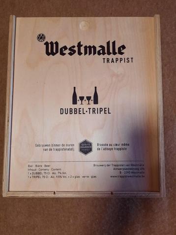 Exclusieve Houten Westmalle Trappist Geschenkdoos - Ideaal v beschikbaar voor biedingen