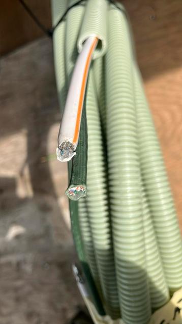 Utp cat 6 en coax in preflex 20mm beschikbaar voor biedingen
