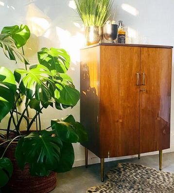 Barkast vintage, 25 à 50 cm, Avec tablette(s), Vintage, 100 à 150 cm
