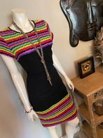 PIU & PIU Mt 38 EXCLUSIEF REGENBOOGJURKJE, Kleding | Dames, Ophalen of Verzenden, Nieuw, Maat 38/40 (M), Zwart