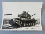 oude foto tank manoevers  M47 Patton, Verzamelen, Militaria | Algemeen, Verzenden, Landmacht, Foto of Poster