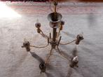 zware houten luster, jaren 80, uit italie, bureautje enz, Huis en Inrichting, Ophalen, Zo goed als nieuw, Analoog, Overige typen