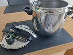 Snelkookpan Lagostina 5L Novia Lagoeasy'up, Inox, Zo goed als nieuw, Keramische plaat, Ophalen