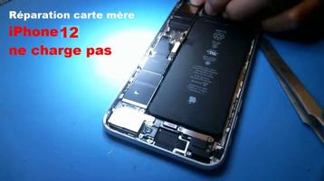 Réparation carte mère d’iPhone 12 se décharge vite Bruxelles
