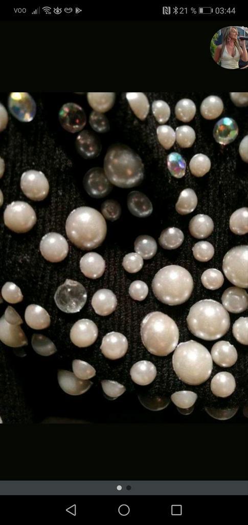 Gilet noir à perles et pierreries Atmosphère neuf, Vêtements | Femmes, Pulls & Gilets, Neuf, Taille 36 (S), Noir, Enlèvement ou Envoi
