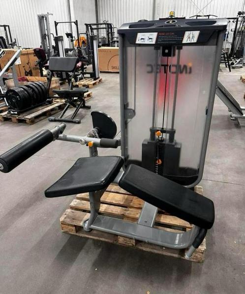 Liggende Leg Curl met 109kg Steekgewichten, Sport en Fitness, Fitnessmaterialen, Gebruikt, Overige typen, Benen, Ophalen