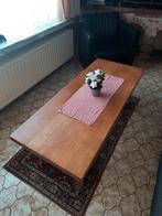 Vintage salontafel in vol eikenhout., Maison & Meubles, Tables | Tables de salon, Chêne, Utilisé, Enlèvement ou Envoi
