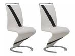 design stoelenset twizy  -uniek wit/zwart  2x stoel, Enlèvement ou Envoi, Neuf