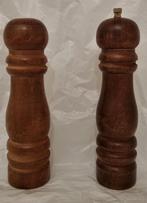 vintage klein zoutvaatje en pepermolen uit massief hout, Huis en Inrichting, Keuken | Keukenbenodigdheden, Ophalen, Gebruikt