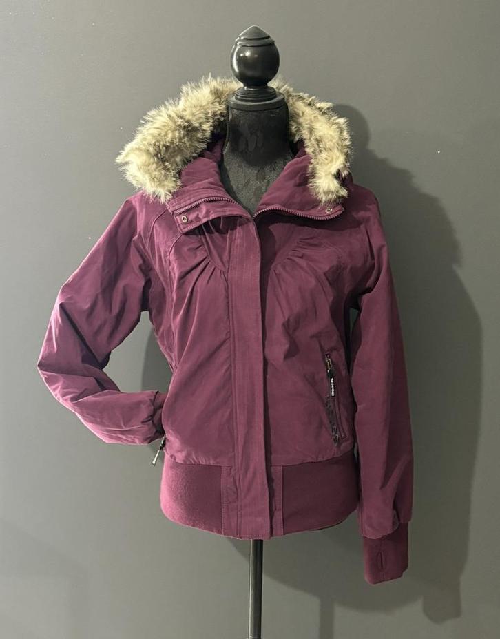 Veste blouson hiver bench couleur mauve aubergine, Kleding | Dames, Jassen | Winter, Zo goed als nieuw, Ophalen of Verzenden