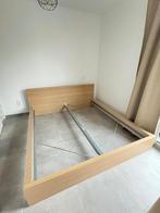Bedframe en kleerkast, Huis en Inrichting, Slaapkamer | Bedden, Ophalen, Gebruikt, Beige, Tweepersoons