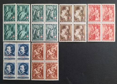 België: OBP 647/52 ** Rode Kruis 1944., Postzegels en Munten, Postzegels | Europa | België, Postfris, Orginele gom, Rode kruis