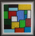 Schilderij: "Color Areas". 70/70/40cm., Ophalen of Verzenden