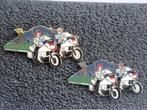 Pins Gendarmerie UPC WPR Motard Charleroi, Ophalen of Verzenden, Zo goed als nieuw, Speldje of Pin