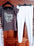 JOLI NOUVEAU T-SHIRT GRATUIT AVEC DE BEAUX PANTALONS NEUFS., Vêtements | Femmes, Culottes & Pantalons, Beige, Taille 42/44 (L)
