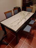 Table 8 places en marbre, 150 à 200 cm, Cinq personnes ou plus, Enlèvement, Utilisé
