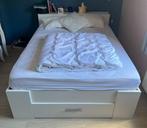 Contour de lit 2 personnes, Huis en Inrichting, Slaapkamer | Bedden, Ophalen, Gebruikt, Wit, Tweepersoons