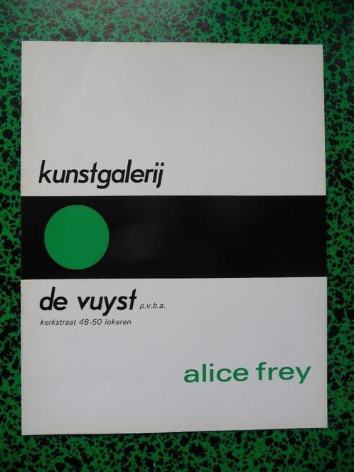ALICE FREY - KUNSTBOEK - EXPO DE VUYST LOKEREN, Boeken, Kunst en Cultuur | Beeldend, Zo goed als nieuw, Schilder- en Tekenkunst