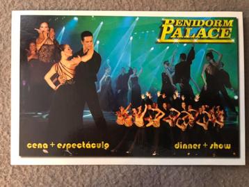 Carte postale Espagne Dîner + spectacle au palais de Benidor, Enlèvement ou Envoi, 1980 à nos jours, Non affranchie, Espagne