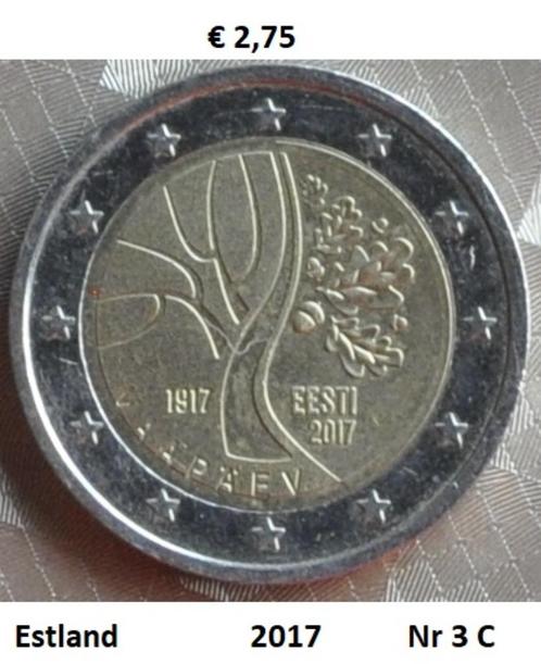 2 Euromunten Estland, Postzegels en Munten, Munten | Europa | Euromunten, Losse munt, 2 euro, Estland, Ophalen of Verzenden