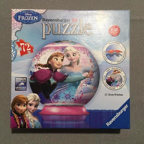 3D Puzzelbal Disney Frozen, Kinderen en Baby's, Speelgoed | Kinderpuzzels, Zo goed als nieuw, 6 jaar of ouder, Meer dan 50 stukjes