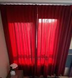 Rode gordijnen, Huis en Inrichting, Stoffering | Gordijnen en Lamellen, Ophalen, Rood, 150 tot 200 cm, 200 cm of meer