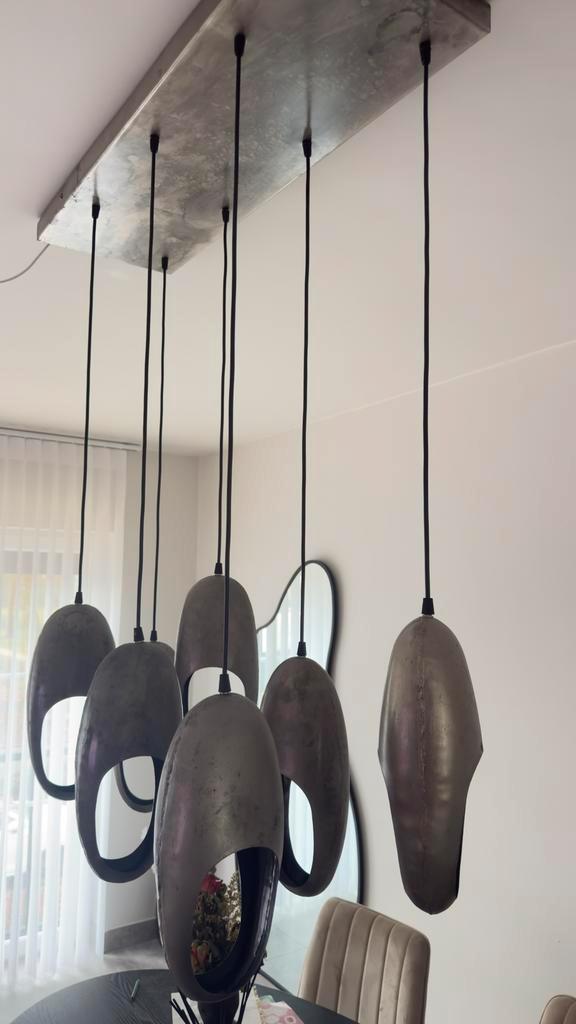 Hanglamp, Huis en Inrichting, Lampen | Hanglampen, Zo goed als nieuw, Metaal, Ophalen