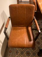 6 Eetkamerstoelen cognac, Huis en Inrichting, Stoelen, Ophalen, Kunststof, Gebruikt, Overige kleuren