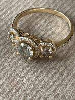 Bague or et véritables diamants 1.17 carats, Bijoux, Sacs & Beauté, Bagues, Comme neuf, Or, Or