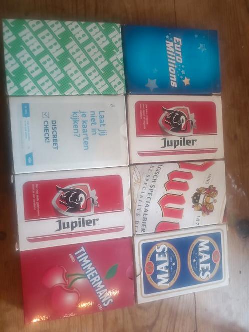 Lot van 8 pakjes speelkaarten, Verzamelen, Speelkaarten, Jokers en Kwartetten, Zo goed als nieuw, Speelkaart(en), Ophalen of Verzenden