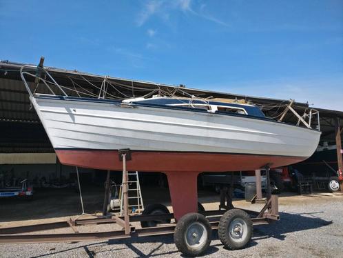 Houten zeilboot Kolibri  incl Trail, Sports nautiques & Bateaux, Voiliers à cabine & Voiliers, Utilisé, Enlèvement ou Envoi